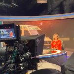 Mary Lambie in a TV Studio